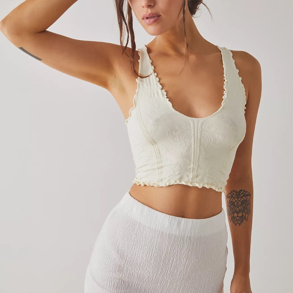 NWT Free People Here For it Cami (Ivory)